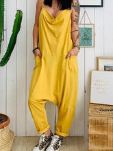 Load image into Gallery viewer, Solid Color Pockets Casual Jumpsuits