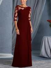 Load image into Gallery viewer, Fashionable lace long party dress evening dress