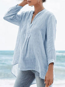 Cotton Linen Casual Shirt Top