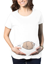 Load image into Gallery viewer, Short-Sleeved Mid-Length Fun Funny Baby Maternity Tops