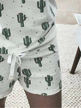 Load image into Gallery viewer, Romantic Cactus Printed Home Wear Loungewear Set