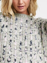 Load image into Gallery viewer, Fashion Loose Jacquard Dyed Two-Color Loose Pullover Knit Sweater