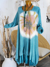 Load image into Gallery viewer, Casual Print Loose Dress