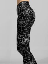 Load image into Gallery viewer, Spider Web Printed Fitness Yoga Track Pants