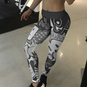 Sexy Letter Print Yoga Track Pants Leggings