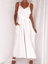 Load image into Gallery viewer, Casual Wide-Leg Halter Jumpsuit