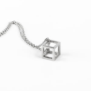 Retro Stereo  Pendant  Simple Personality Hip Hop Sweater Chain Necklace