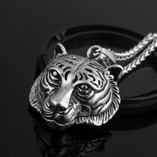 Load image into Gallery viewer, Hip Hop Rock Stainless Steel Jewelry Tiger Head Necklace