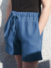 Load image into Gallery viewer, Cotton and Linen Casual Shorts