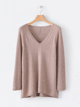 Load image into Gallery viewer, V-neck Knitted Long-sleeved Sweater